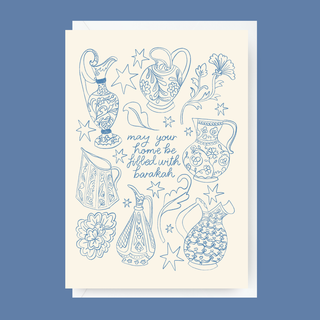 New Home Greeting Card- "May Your Home Be Filled With Barakah"
