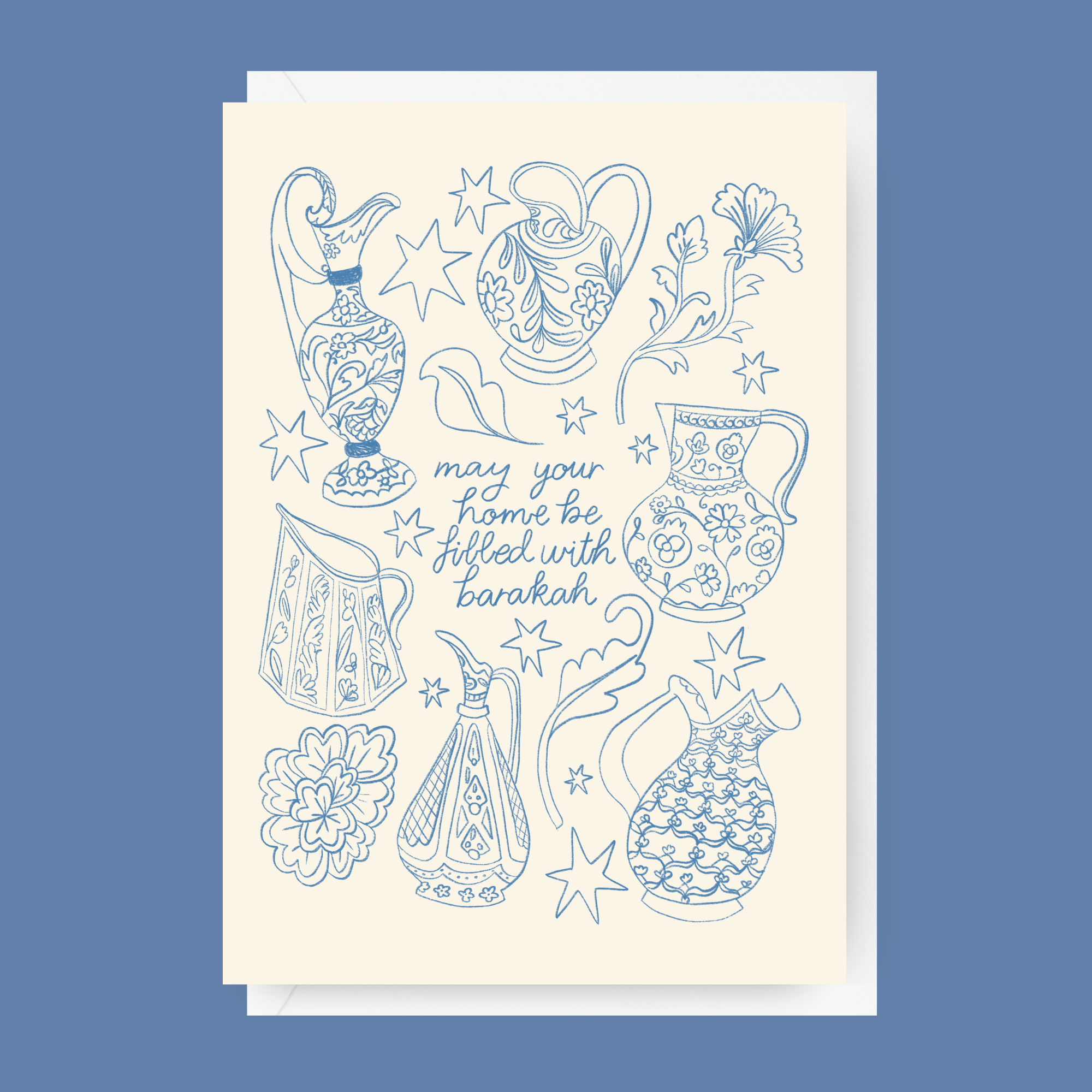 New Home Greeting Card- "May Your Home Be Filled With Barakah"