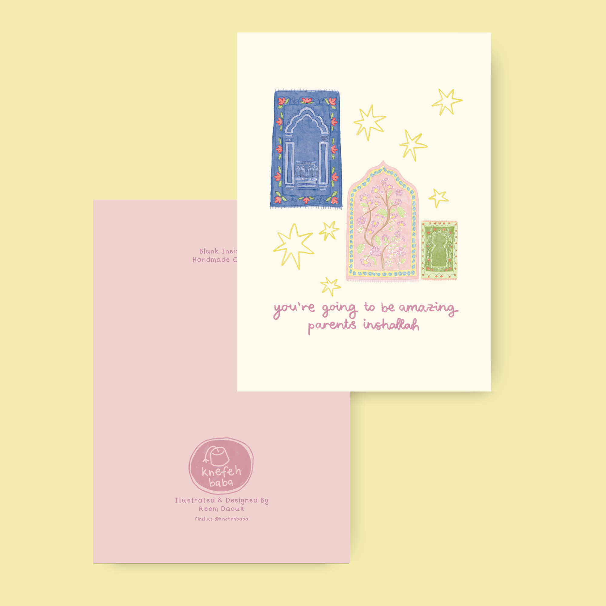 New Parents Greeting Card- "You’re going to be amazing parents inshallah"