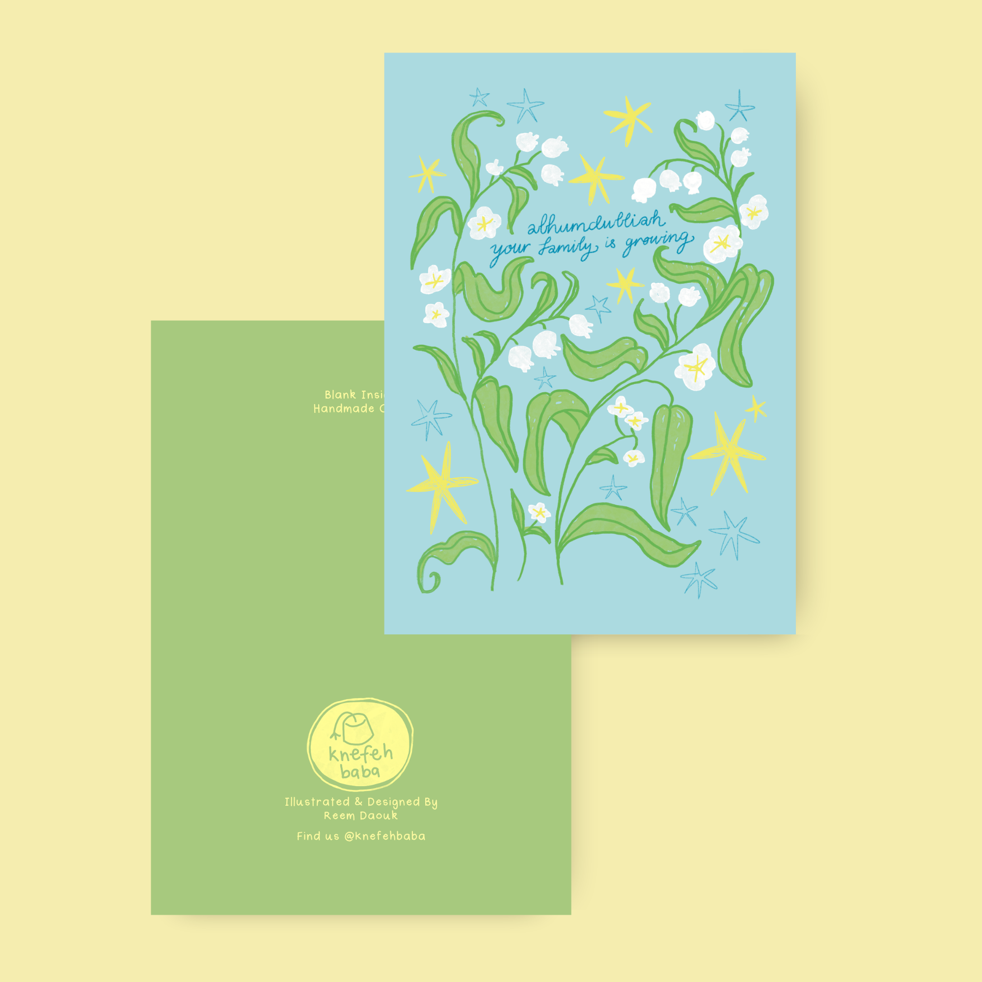 New Parents Greeting Card- "Alhamdulliah You're Family is Growing"