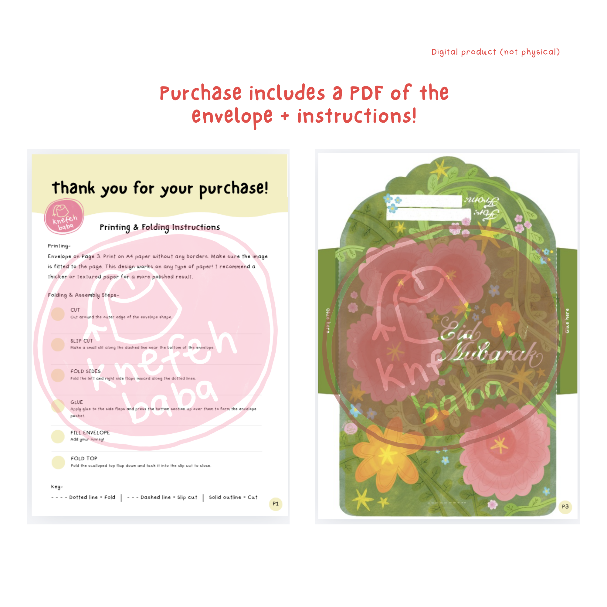 Eid Money Envelope- Digitial Download